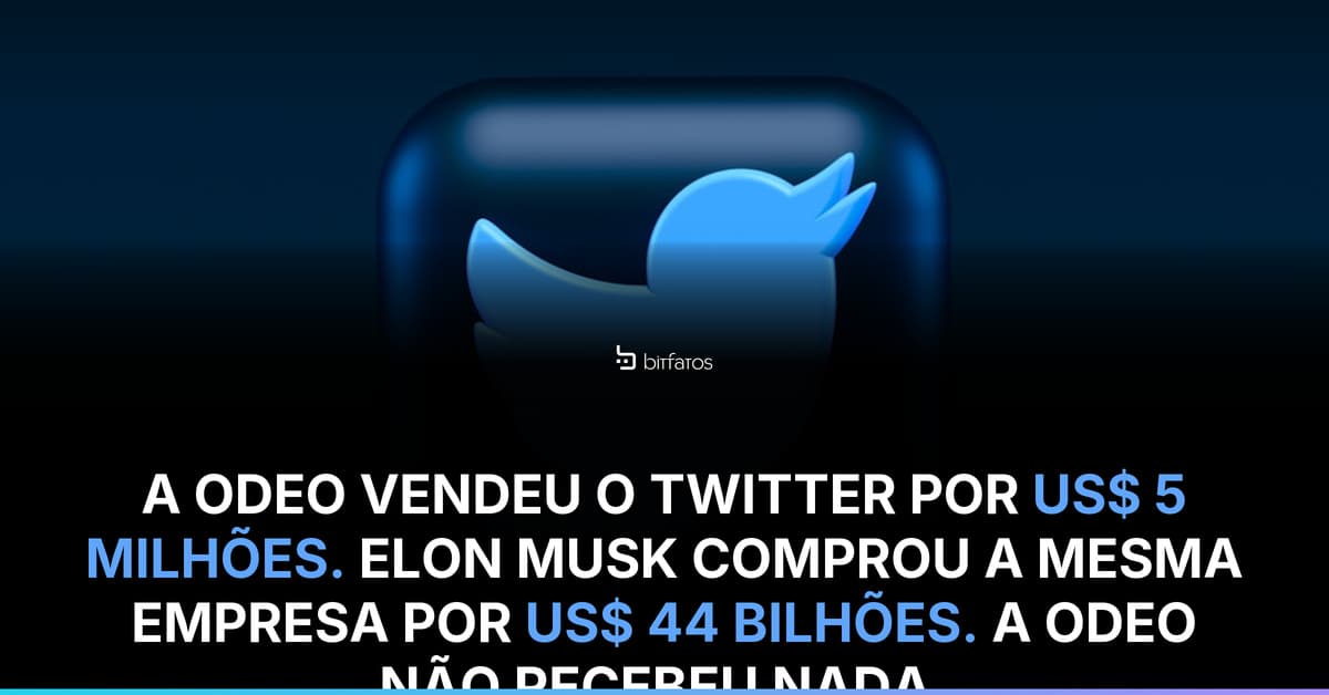 O Twitter foi criado em um único dia como projeto paralelo de uma empresa falindo