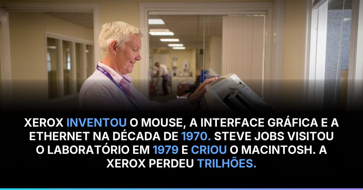 Xerox inventou a interface gráfica mas não soube monetizar