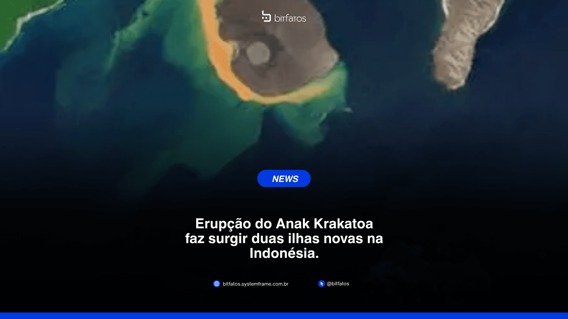 Como um vulcão cria uma ilha nova do zero: o caso do Anak Krakatoa