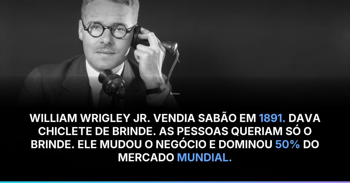 Wrigley construiu império com chiclete distribuído gratuitamente