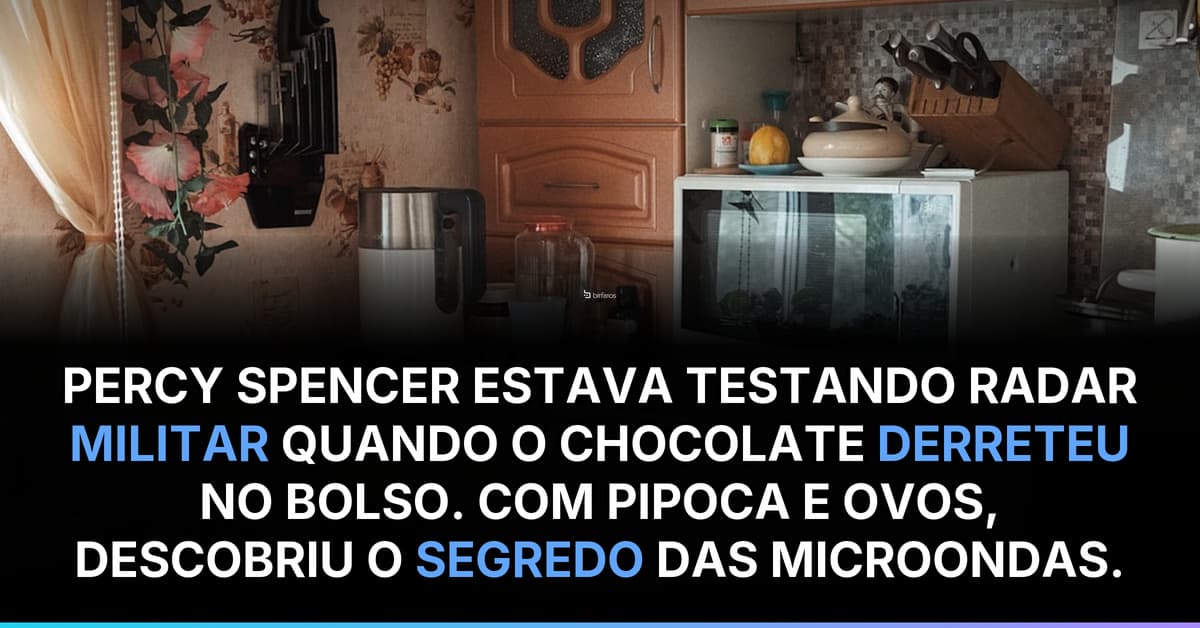 Microondas foi inventado após chocolate derreter no bolso