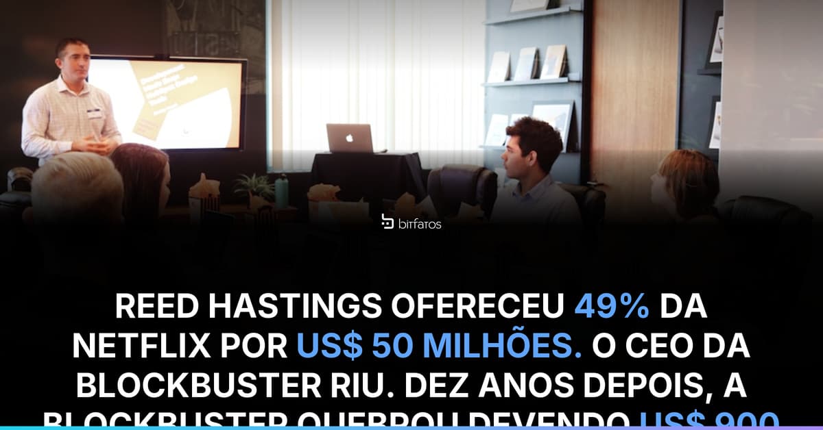 O Erro de US$ 35 Bilhões que a Blockbuster Cometeu em uma Reunião