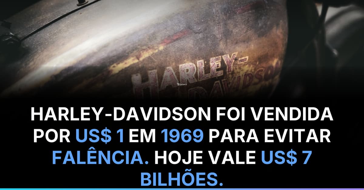 Harley-Davidson quase foi vendida por US$ 1 para evitar falência em 1969