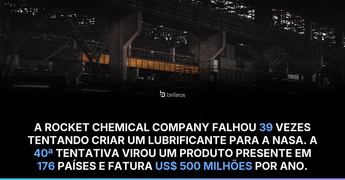 A WD-40 falhou 39 vezes antes de funcionar — e o nome conta essa história