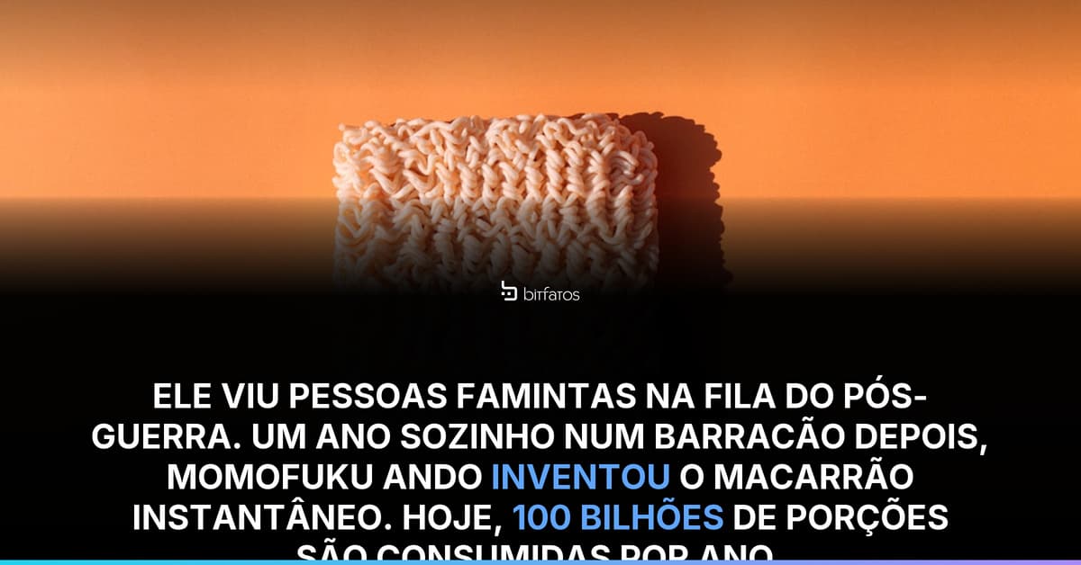 A fabricante de macarrão instantâneo que nasceu de uma fila de racionamento